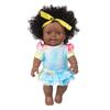 12 Inch Lovely Simulated Black Girl Doll African Baby Doll Kid   Toy Birthday Gift