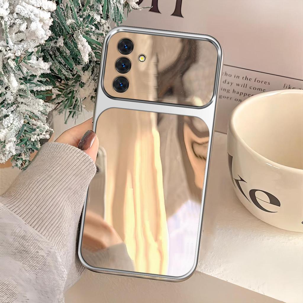 Популярный чехол-зеркало с большим окном для телефона Samsung S25+ S24 FE S23 FE A56 A55 A54 A37 A36 A35 A34 A26 A24 A17 A16 A15 A14 A13 A05s M56