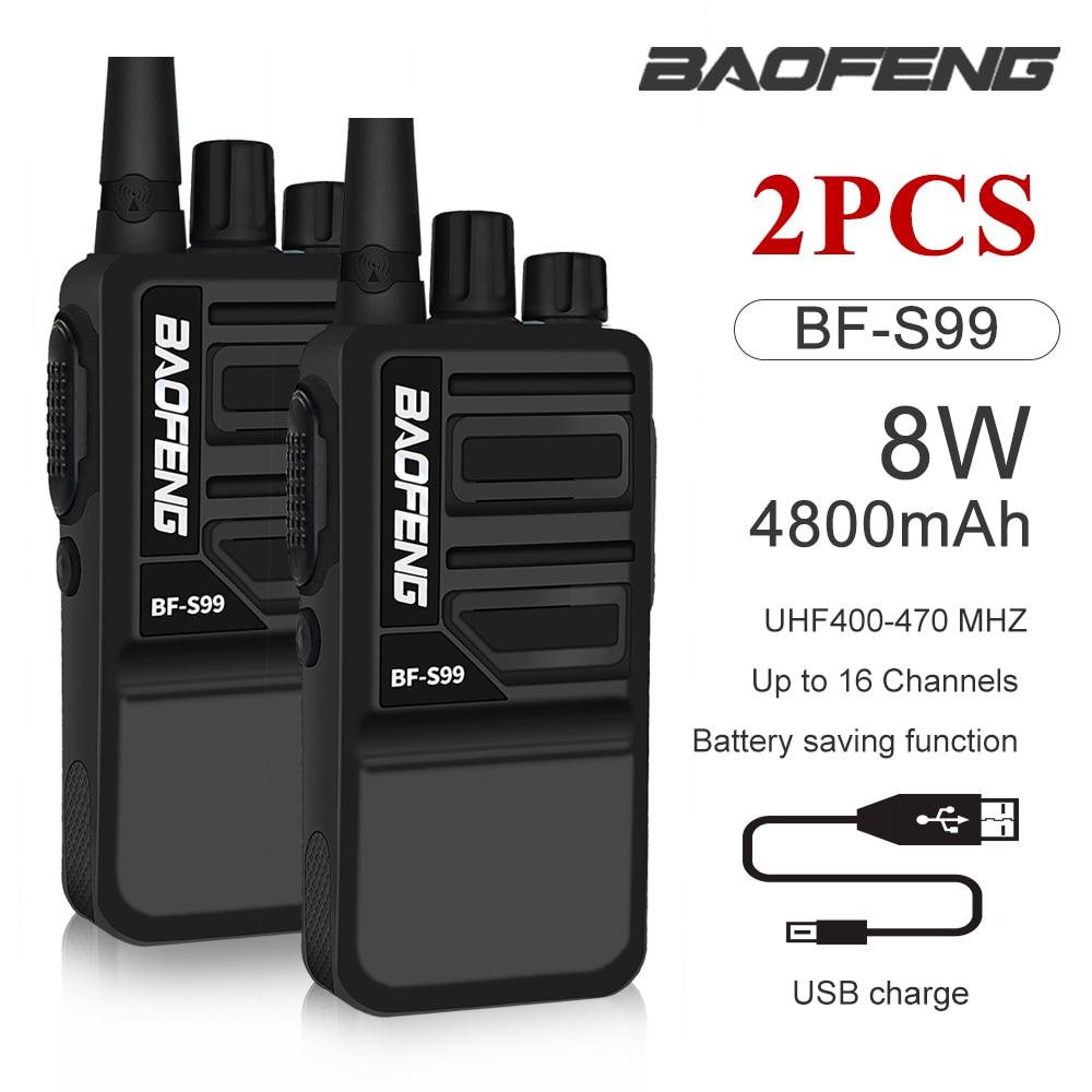 2 шт. Baofeng BF-S99 портативная рация мини-ручная двусторонняя радиостанция UHF 400-470 радиокоммуникатор обновление Bf888s переговорное устройство