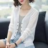 New 2023 Autumn Summer Cardigan Women Hollow Out Shawl Knitted Sweater Female Cardigans Women Thin Jacket Coat Ladies Tops
