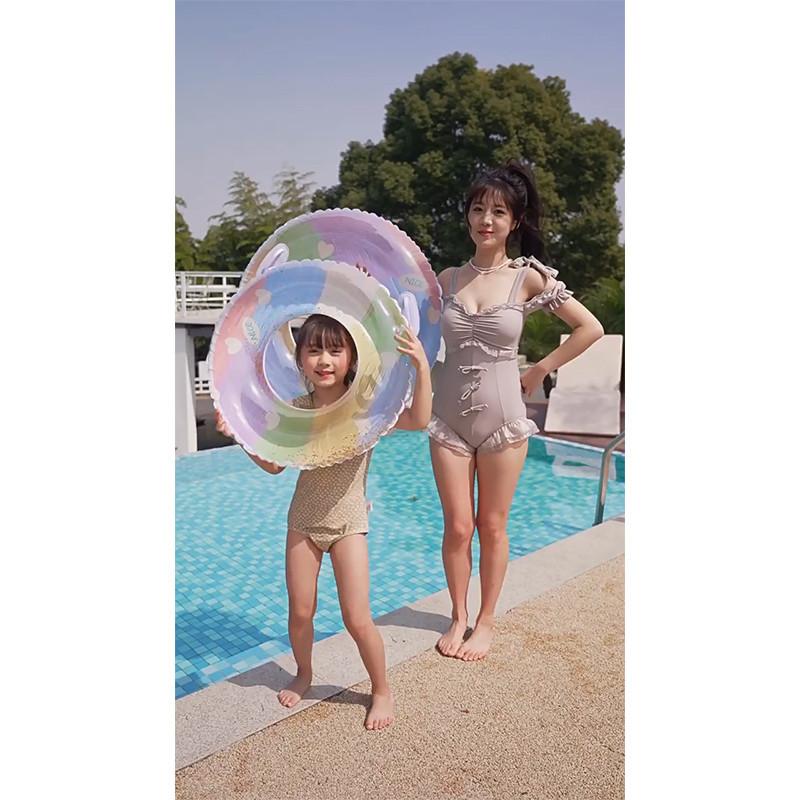 New Shiny Fashion Oil Painting Swim Ring For Kids And Adults Wholesale Water Sports Equipment