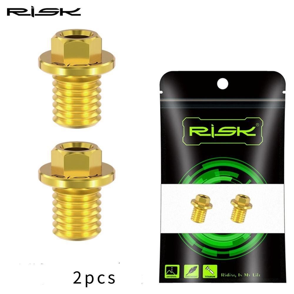 RISK 2шт Титановые Болты для прокачки тормозов/Запорный винт для гидролинии шоссейного велосипеда Для SHIMANO R7020 R8020 R8070 R8170 R9170 Велосипедные запчасти