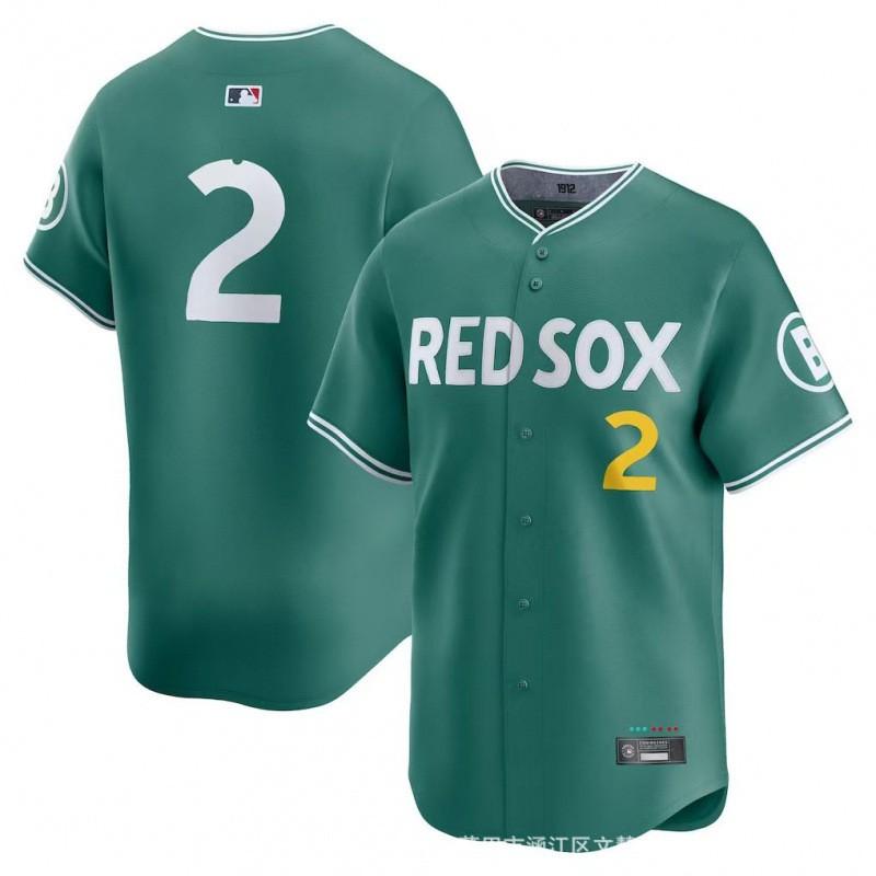 Boston Red Sox Green City Connection Limited Edition Baseball Jersey With Embroidered Numbers 2 11 16 34