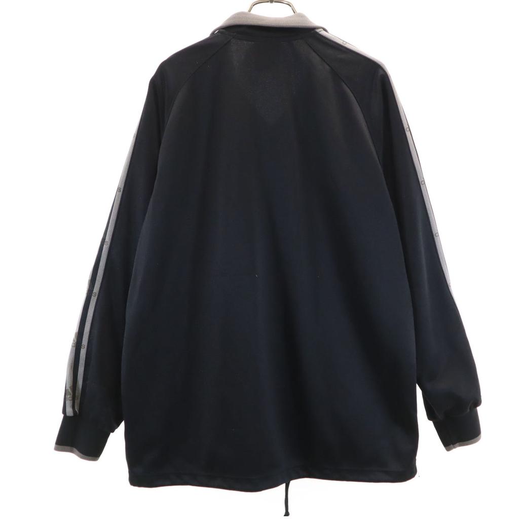 Adidas Training Track Jacket L Black Jersey 3 Lines Men's Used