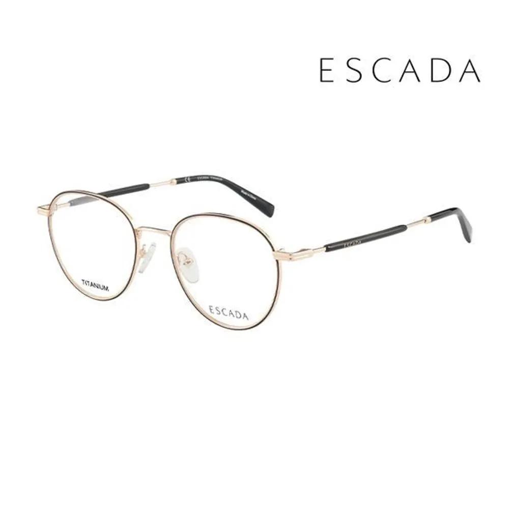 Escada Оправы для очков VES984F 0301 Круглые титановые очки для женщин и мужчин