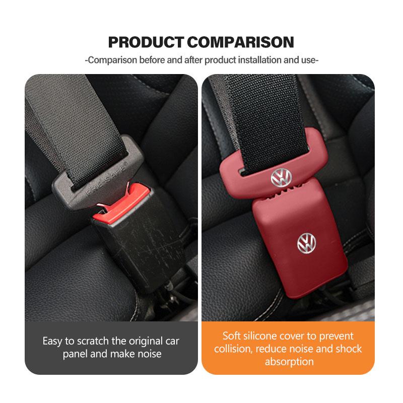 For Volkswagen VW Car Seat Belt Collision Avoidance Sleeve Safety Lock Buckle Cover Scirocco Jetta Beetle Golf 4 5 6 Passat Polo zk9