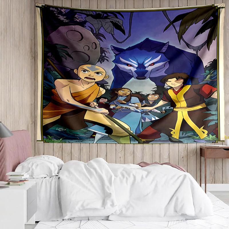 Гобелен «Аватар: Легенда об Аанге» для спальни, эстетичный гобелен для классной комнаты, настенное панно для гостиной, общежития, офиса, идеальный креативный подарок