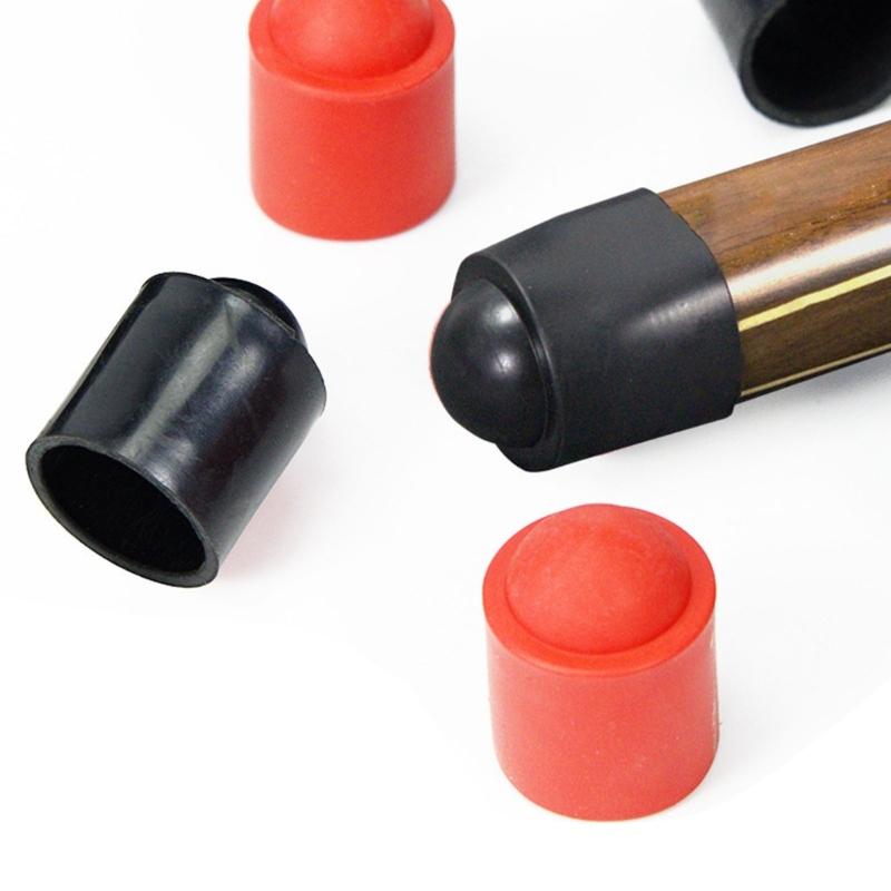 10pcs Billiard Cue Bottom Protectors Sleeve Club Tail Absorber Pool Cue End Caps for Pool Enthusiasts
