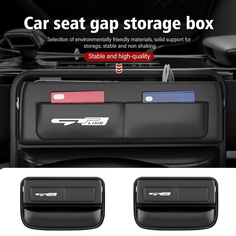 NAQF7 For KIA Car Seat Gap Multifunction Storage Box Seat Gap Cup Holder K5 K2 Optima Soul Spectra Niro Cadenza Sephia Carens