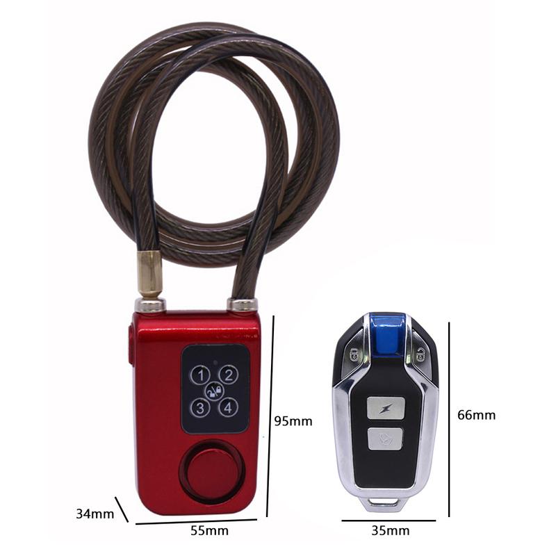Anti-Theft Smart Bike Lock Bluetooth-compatible Remote Control Cycling Bicycle Safe Alarm Locker Waterproof Padlock