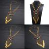 Retro Multilayer Women Coin Long Pendant Necklace With Alloy Waterfall Chain