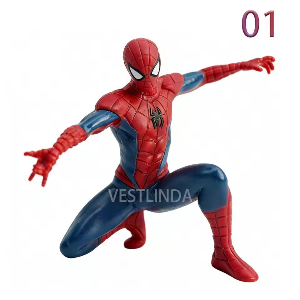 Popular Superhero Spider-Man 7-9 cm Mini Hand-made Desktop Model Decoration Game Peripherals Avengers Collection Toy Gift