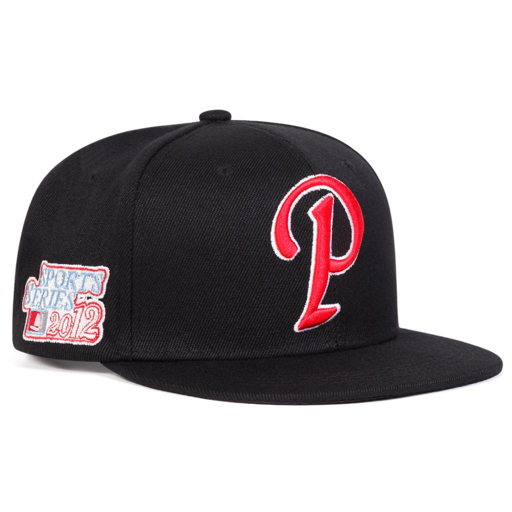 1Piece Unisex P Letter Embroidered Stitching Hip Hop Urban Street Style Hat Outdoor Adjustable Sunscreen Leisure Spring Autumn Travel Tourism