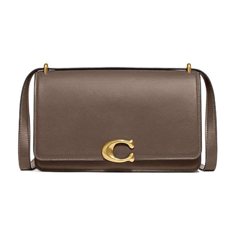 Coach Bandit 24 Multi-Functional Bag With Snap Closure Women Shoulder Bag Brass Dark-Stone CC416-B4CBD