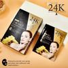 HGEMH Корейская маска для лица из 24-каратного золота | Увлажняющая ночная тканевая маска с коллагеном | Осветляющий уход за кожей для сияющей кожи (Дорогая, Упаковка 1)