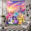 Wall TapestryMy Little Pony Art Hanging Cloth Decorative Background Cover for Room Decoration