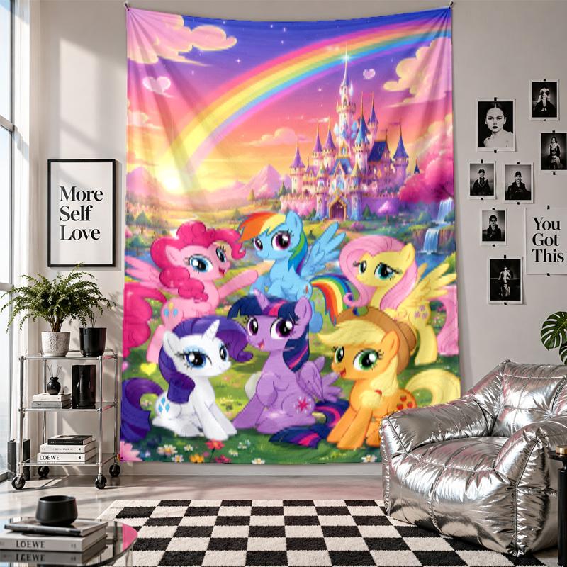 Wall TapestryMy Little Pony Art Hanging Cloth Decorative Background Cover for Room Decoration