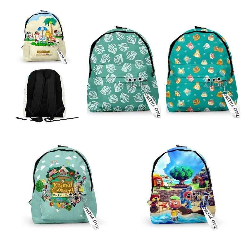 Школьный рюкзак Animal Crossing из ткани Оксфорд, водостойкий, вместимость 20 л