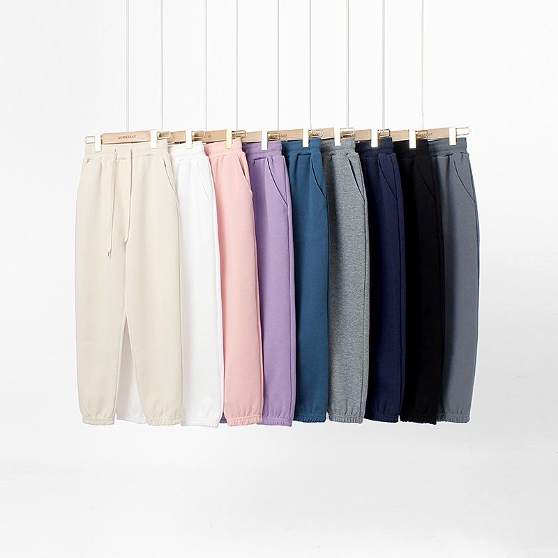Korean Style Spring Children's Solid Color Trousers - New Girls' All-Match Casual Sports Pants