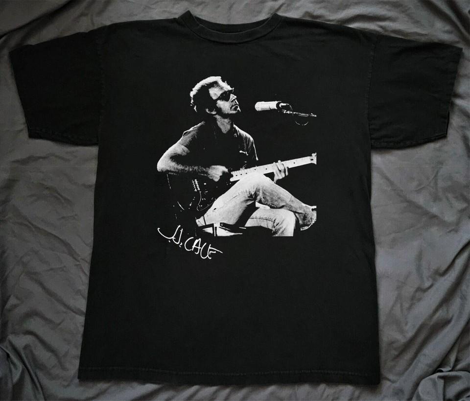 JJ Cale Play Guitar Signature Unisex Black TShirt