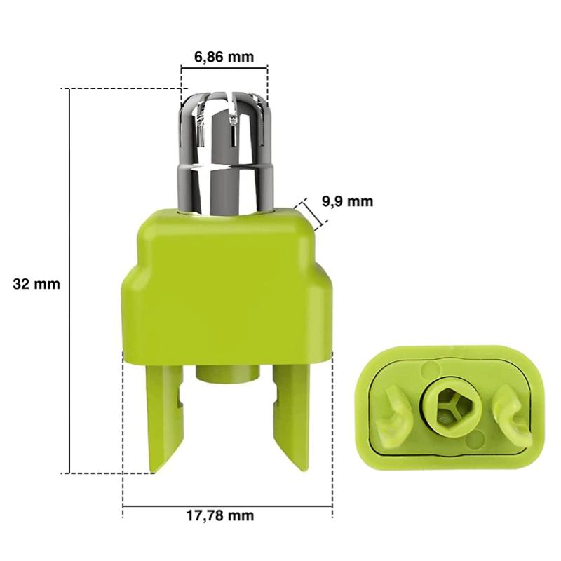 1/2/3/4/5/6/8/10 шт. сменная головка триммера для волос в носу для Philips, совместимая с одним лезвием QP2520 QP2630 QP6520, электрический триммер, лезвие для бритвы