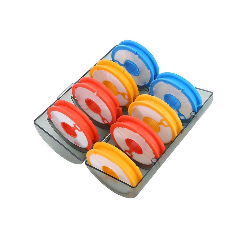 Creative Colorful Mainline Box Silicone Fishing Line Spools Mainline Box Double Rainbow Large Spools Box