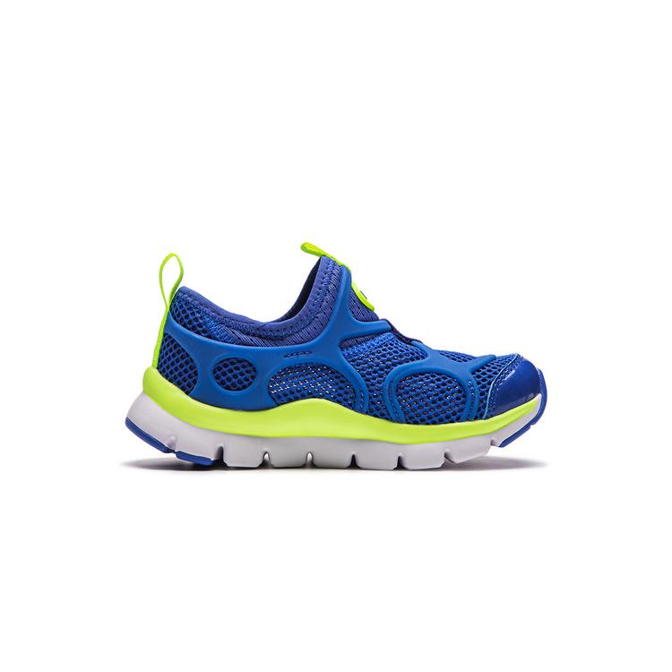 Li Ning Kids Sports Lifestyle Series Comfortable Shock Absorption Low Top Casual Shoes Kids Casual Shoes Sea-Blue YKAP158-15