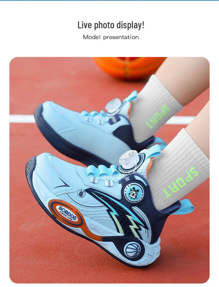 Водонепроницаемые кожаные кроссовки Bobodou для мальчиков - Теплый велюр, Легкий стиль Осень/Зима 2025