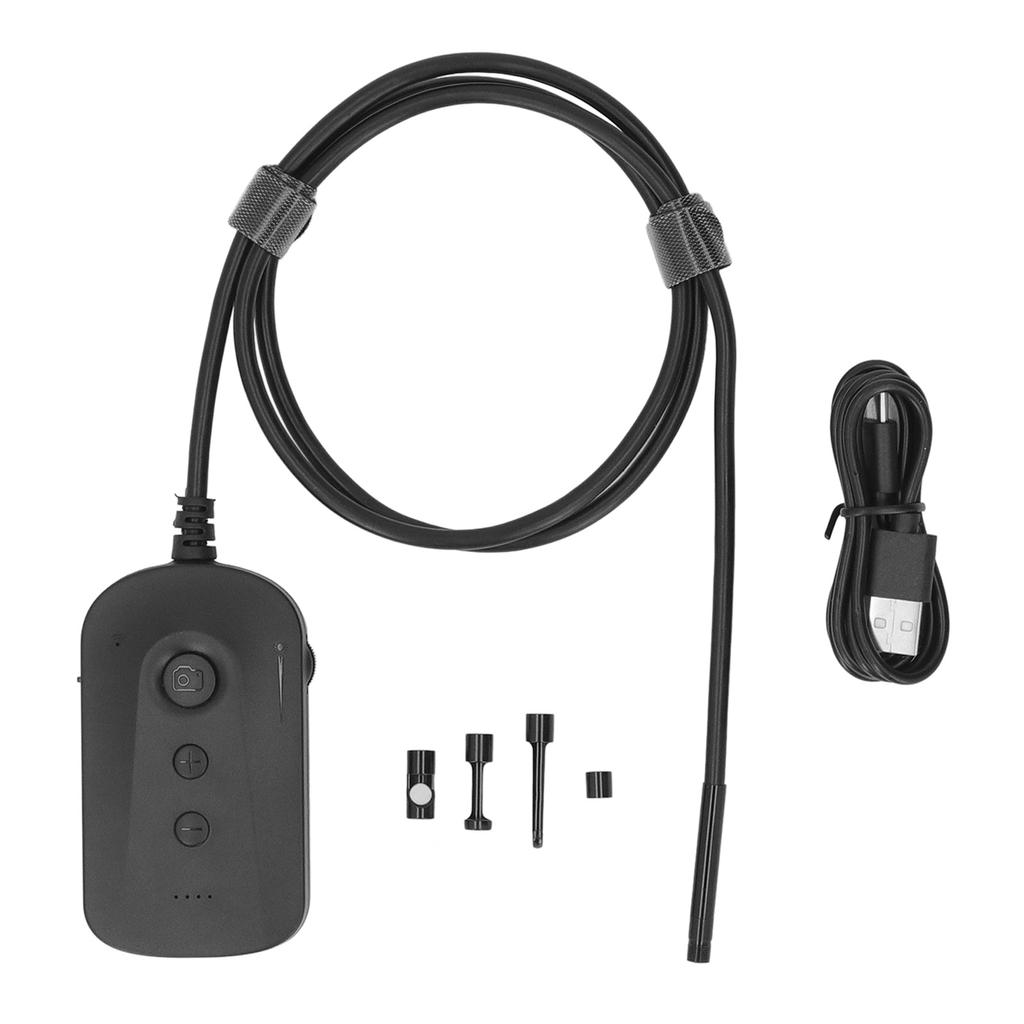 Wireless Endoscope 5MP IP67 6 LEDs WiFi Borescope Inspection Camera for Industrial Pipeline Auto Repair DC5V