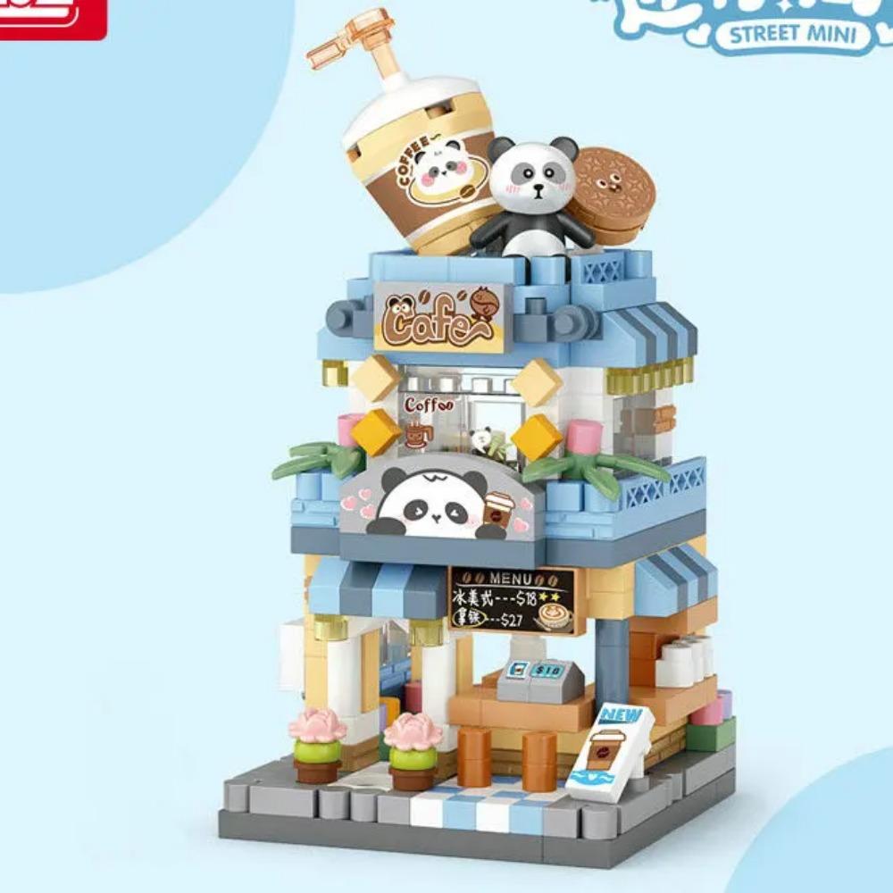 House Building Blocks Household Appliance Dessert Store Street View Snack Children's Toys Boys Girls Gifts Compatible With Lego