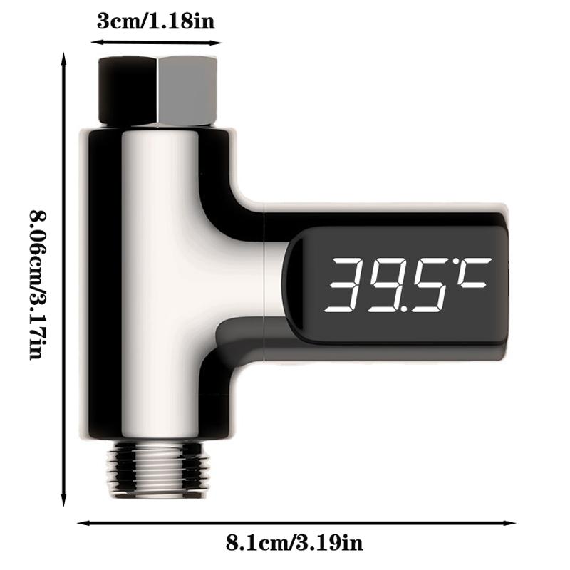Монитор температуры воды в ванне Электричество Домашний светодиодный дисплей Смесители для душа Термометр для воды Измеритель температуры в детской ванне