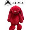 Плюшевая игрушка Jellycat Красный Заяц Бонни с коротким мехом для детей и коллекционеров