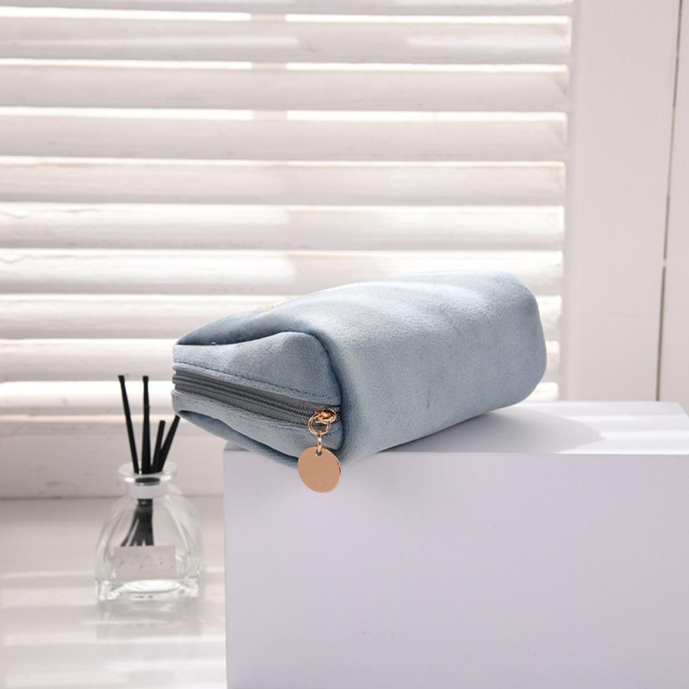 Косметички Beauty Velvet Travel Solid Color Storage Bags Cosmetic Bag