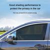2шт. Солнцезащитные шторки на боковые окна автомобиля, наклейки, солнцезащитный козырек на окно, черный ПВХ-тент с небольшими отверстиями 42x38 см