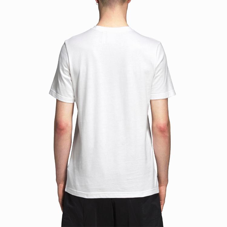 adidas Мужская футболка Originals Trefoil Белая С круглым вырезом Умеренный прямой крой DP8570