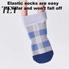 Puppy Paw Protection Socks 4Pcs Plaid Dog Socks, Anti-Slip Pet Covers with Adjustable to Prevent Scratching Straps, Breathable Ribbed Protectors