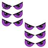 Eye Ball Wall Art 12/16Pcs Halloween 3D Lighted Eyes Decoration, Glowing Spooky Sticker, LED Light-Up Decor for Walls, Windows, Doors, Holiday
