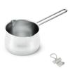 Stainless Steel Milk Made In with Original Tag J-kitchens Pan, 1000ml, Rust-Resistant, Gas-Only, Japan,