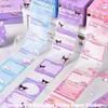 Kuromi Convenience Sticker Cartoon Transparent Stickable Sticky Paper Sticker Full Adhesive Multi Style Sanrio Label Sticker