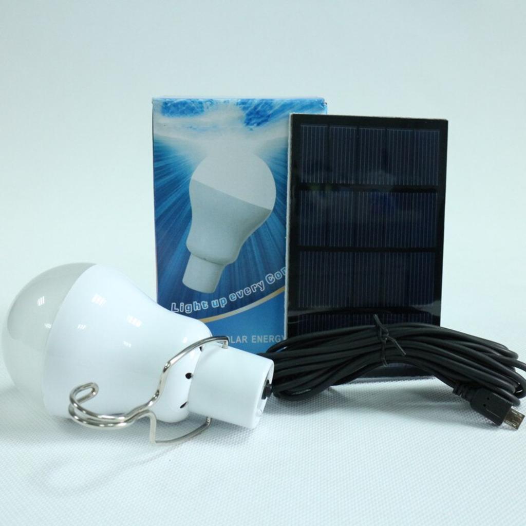 New Waterproof, Energy Saving LED Solar Camping Light with Hook for Garden, Pathway, and Courtyard - Outdoor Solar Bulb