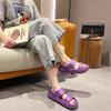 Summer Women Home Slippers with Snaps Outdoor Breathable Casual Sandals Women Non-slip Platform Beach Shoes Women