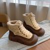 Winter Velvet New Ins Female Students Platform Heightening Sports Board Shoes Casual HY