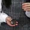 Ретро винтажные мужские часы в стиле стимпанк с гладкой поверхностью и подвеской-цепочкой, классические карманные часы