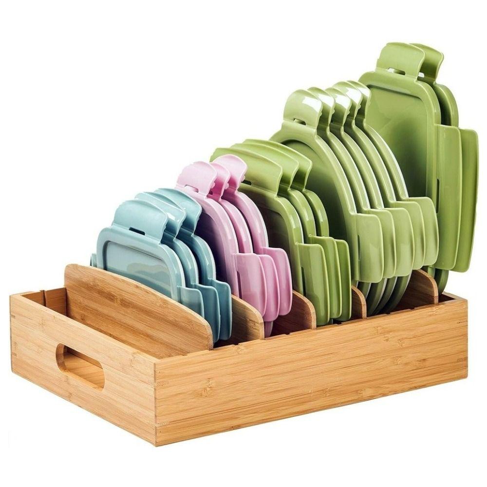 Adjustable Dividers Lid Organizer Multifunction Kitchen Utensil Holder School/Office Supplies