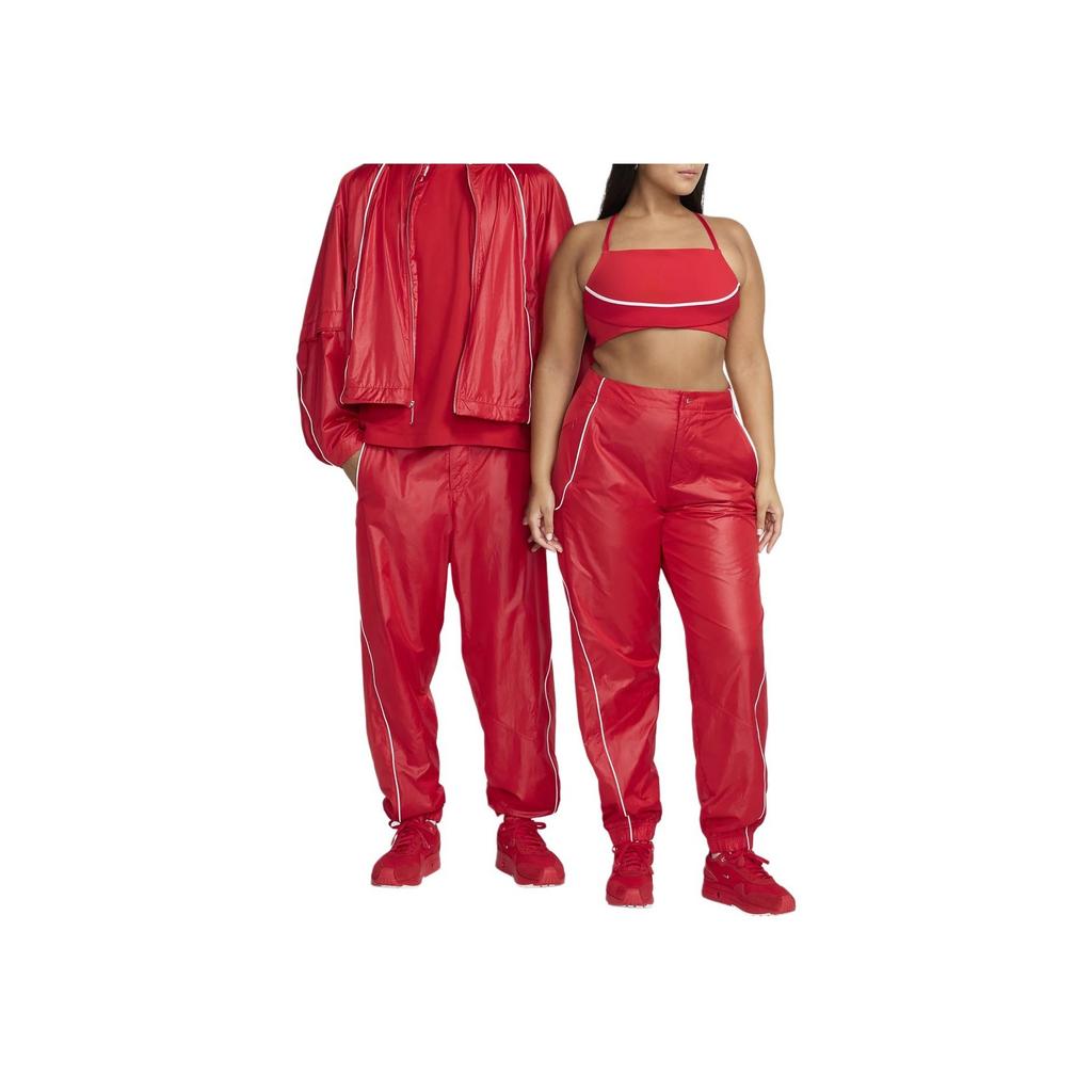 Nike X Jacquemus повседневные удобные сухие дышащие трикотажные спортивные брюки унисекс университетские красные белые FV5702-642