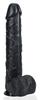 Extra Long Dildo 31 X 7.5cm Black - Real Rock - Black Dildos