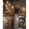 EZVALO Rechargeable Motion Sensor Night Lights, Stick-On Battery Operated LED Night Light with Magnetic, 5-30LM Dimmable, 3 Color Temps, Portable