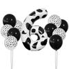 Cow Jungle Theme Balloon Set 40 Inch Black And White Digital Latex Balloon Decoration Birthday Party Decoration Photo