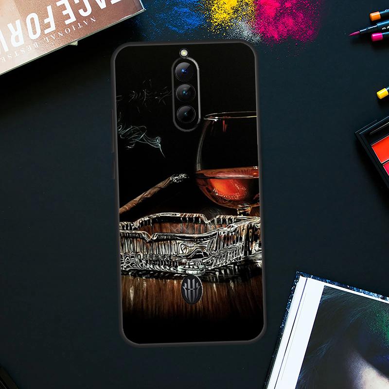 Кейс для сигар и виски для ZTE Nubia Red Magic 9 8 8S Pro Plus RedMagic 6 7 Pro 6S 7S Pro 5S 6R 5G Задняя крышка
