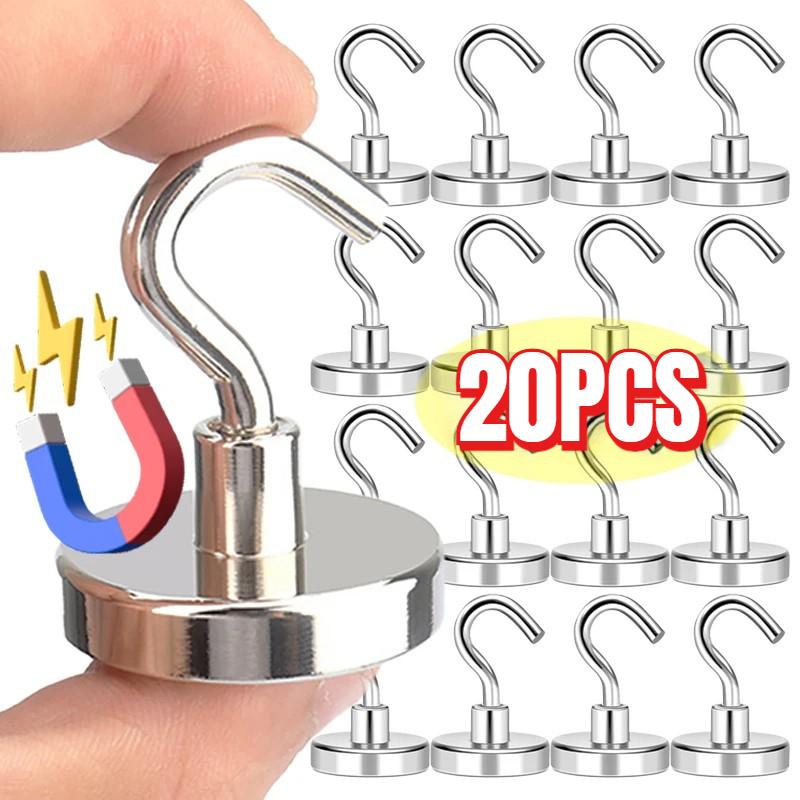 Мощный магнитный крючок Сильный магнитный крючок Настенная вешалка Крючок для ключей Подвесная вешалка для дома Кухня Хранение Крючок Организация